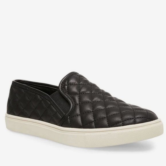 STEVE MADDEN Quilted Vegan Leather Slip On Casual Shoes - Picture 4 of 11